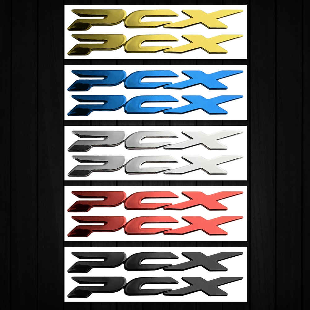 3D Resin Gel PCX Stiker Honda Motocross Motor Emblem Stiker untuk Honda Pcx 125 150 Pcx125 Pcx150 2015 2018