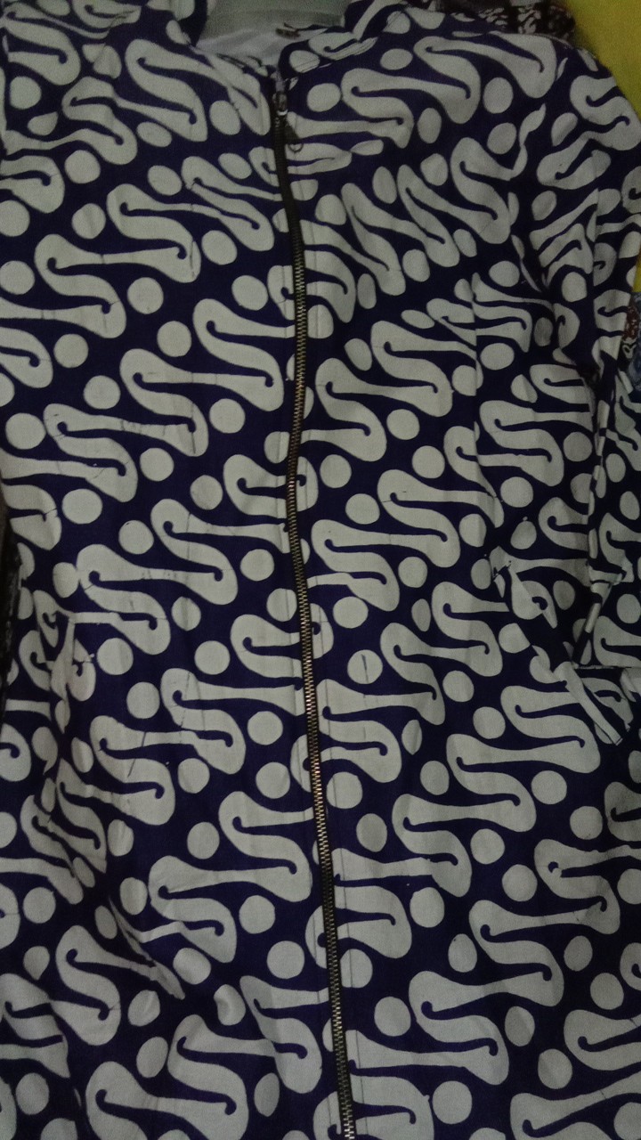 Batik Couple/batik Cap Premium/batik Parang/batik Putih Biru/batik Pasangan Suami Istri