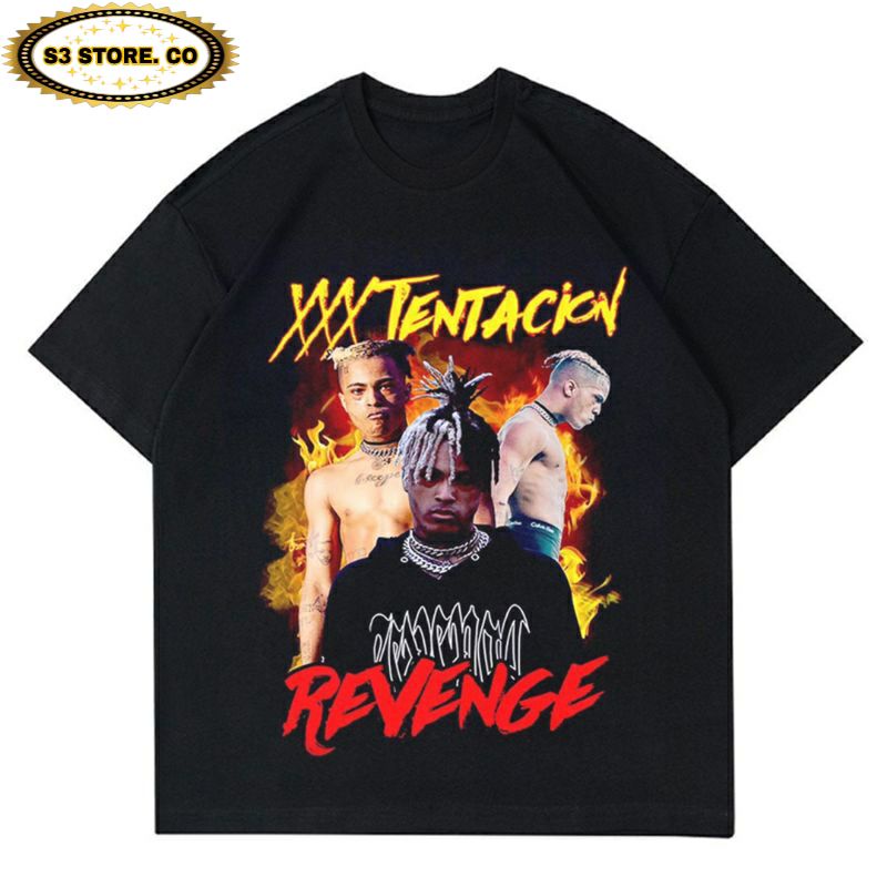 KAOS T-SHIRT XXXTENTACION T-SHIRT RAPPER VINTAGE Unisex pria wanita
