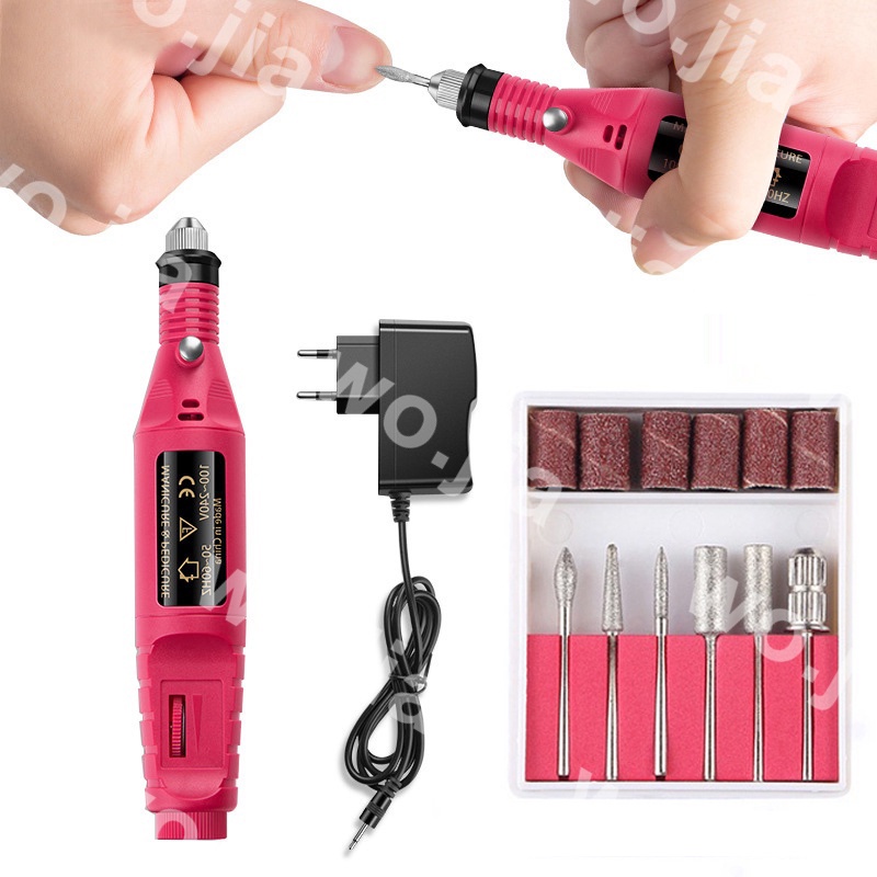 ❤️TERMURAH!!! ❤️Electric Nail Drill Grinding Manicure Machine Mesin Kikir Amplas Kuku Wojia