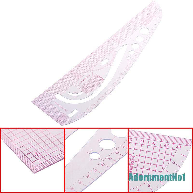 (AdornmentNo1) 1pc Penggaris Lengkung Bahan Plastik Super Lembut Untuk Tukang Jahit