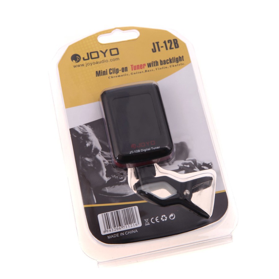 Tuner Guitar JOYO JT-12B Clip-on Tuning for Gitar, Bass, Ukulele