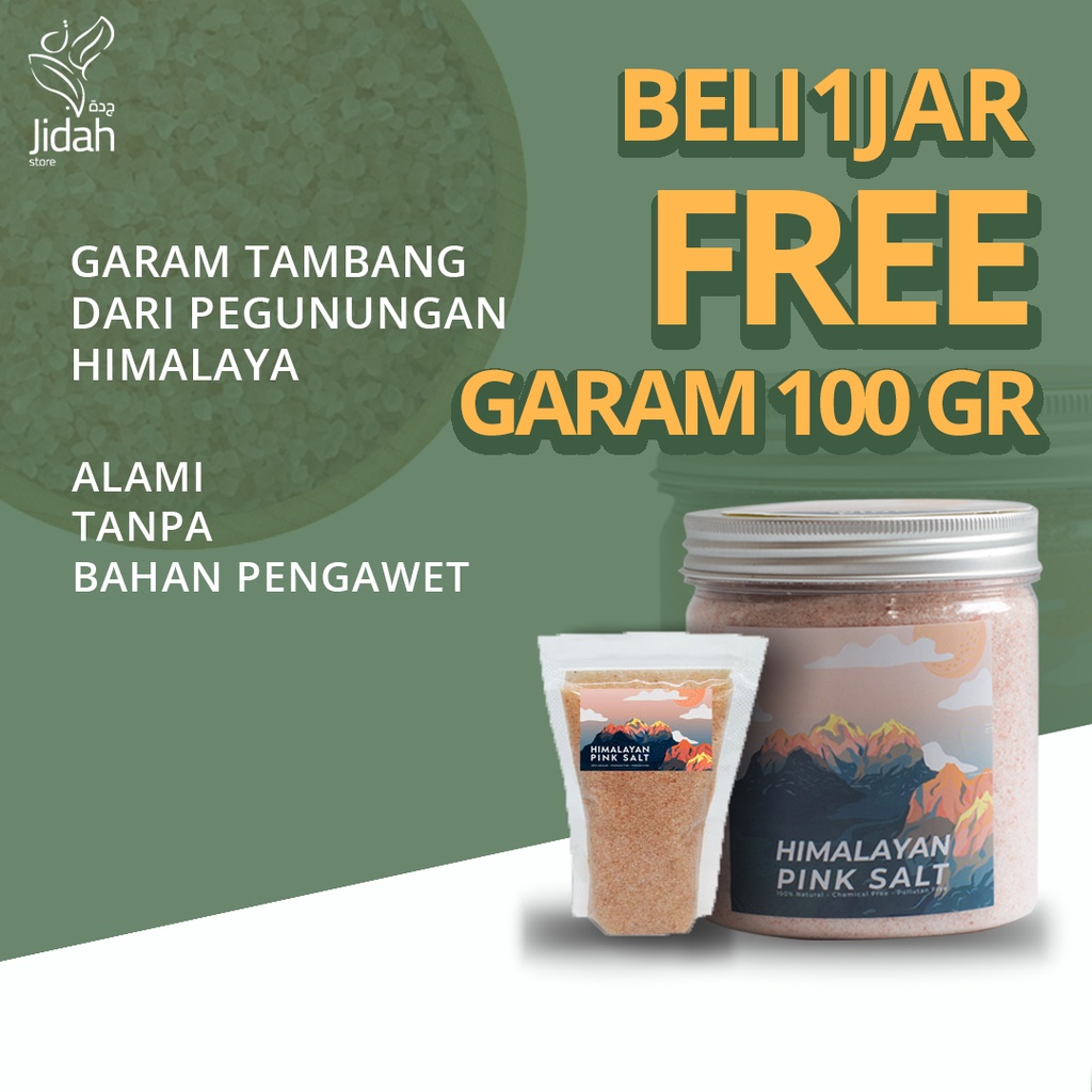 Garam Himalaya Original Natural Pink Salt Premium Himalayan Salt asli Natural Himsalt Garam Merah