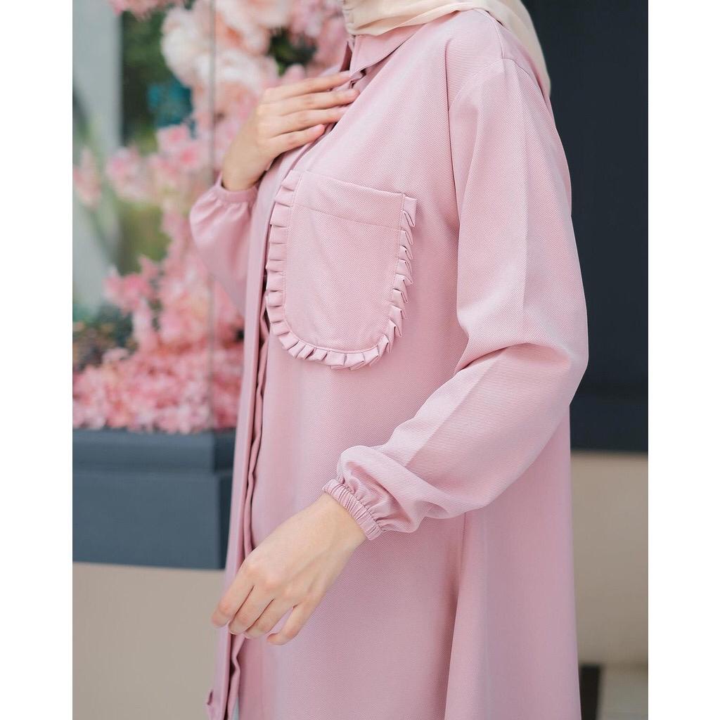 GRATATA KEMEJA - BLOUSE WANITA - PAKAIAN WANITA - ATASAN SIMPLE -  BISA COD