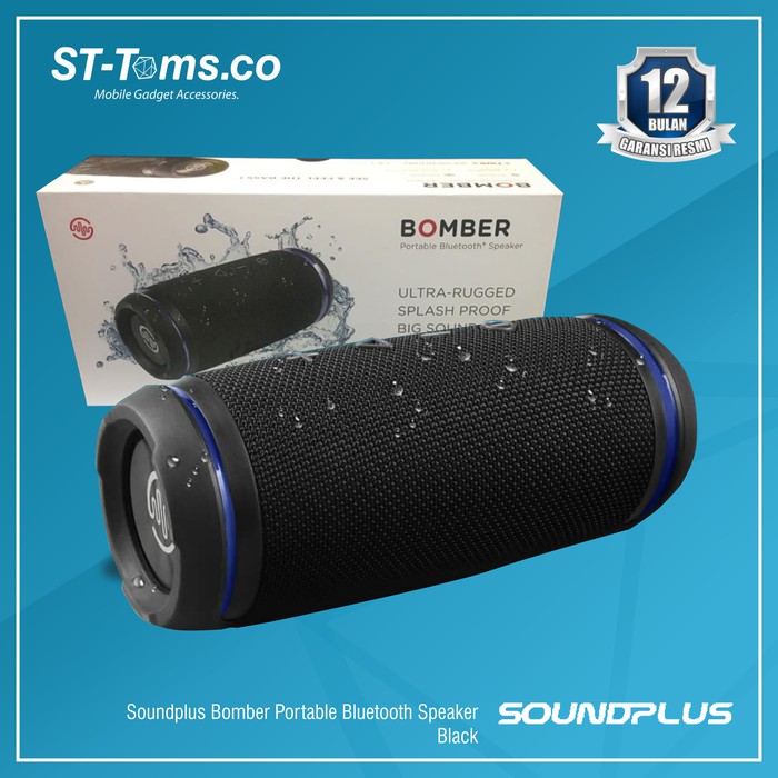 Soundplus Bluetooth Speaker Bomber - Black