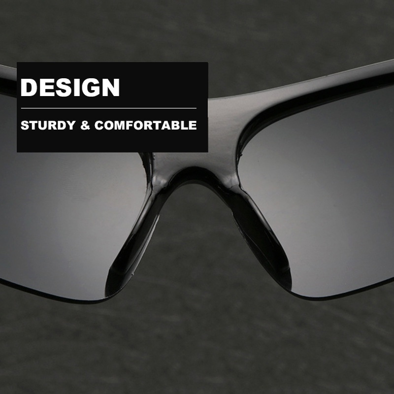 Sport Unisex Fashion Warna-Warni Nyaman Perlindungan UV Santai Luar Ruangan Kacamata Bersepeda Anti-Kabut Kacamata Sepeda Gunung Tahan Angin Night Vision Polarized Kacamata Matahari Untuk Mengemudi