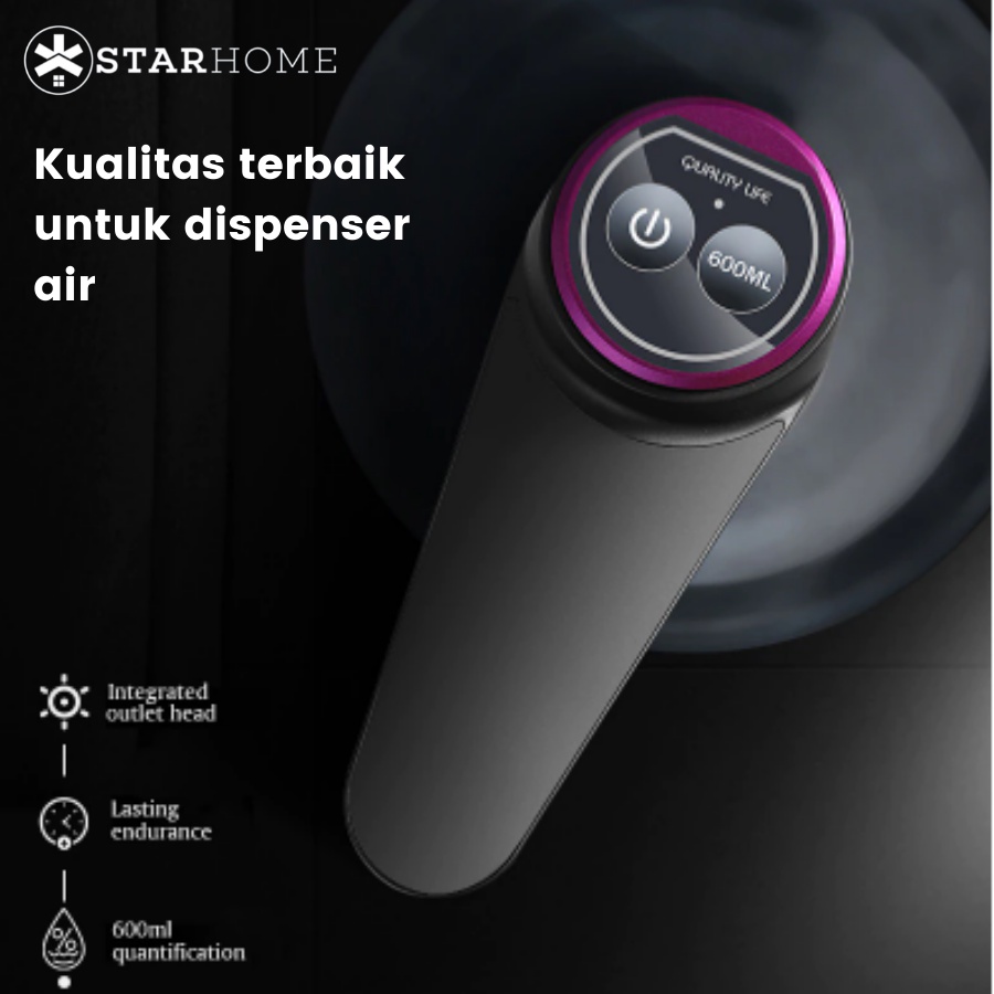 Pompa Galon Elektrik 600ml StarHome Dispenser Air Minum Pompa Air Galon Rechargeable Pompa Air Minum