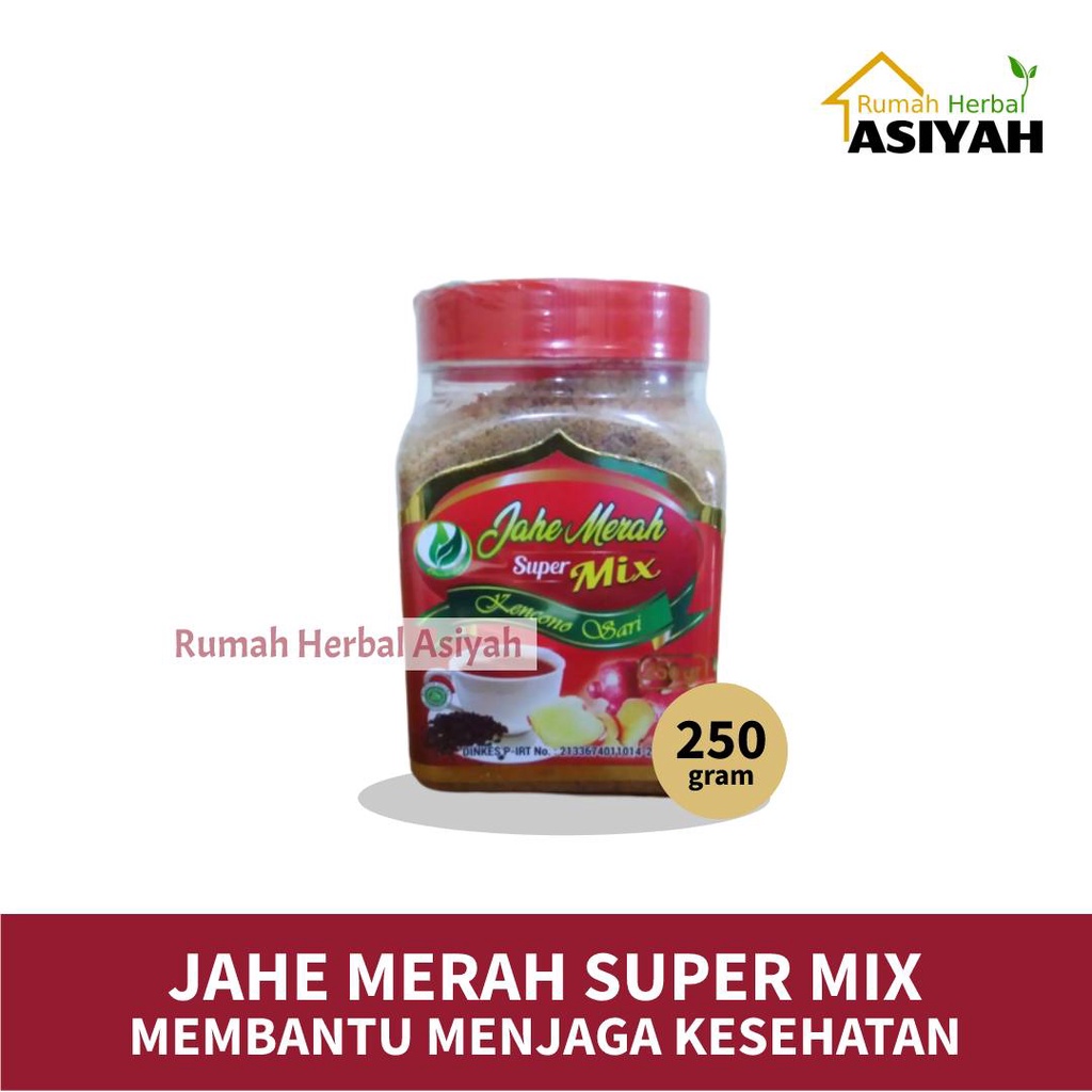 

Jahe Merah Super Mix Kencono Sari 250gr Bantu meningkatkan Kesehatan
