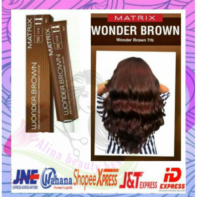 cat rambut matrix wonder brown 7RB blonde red brown