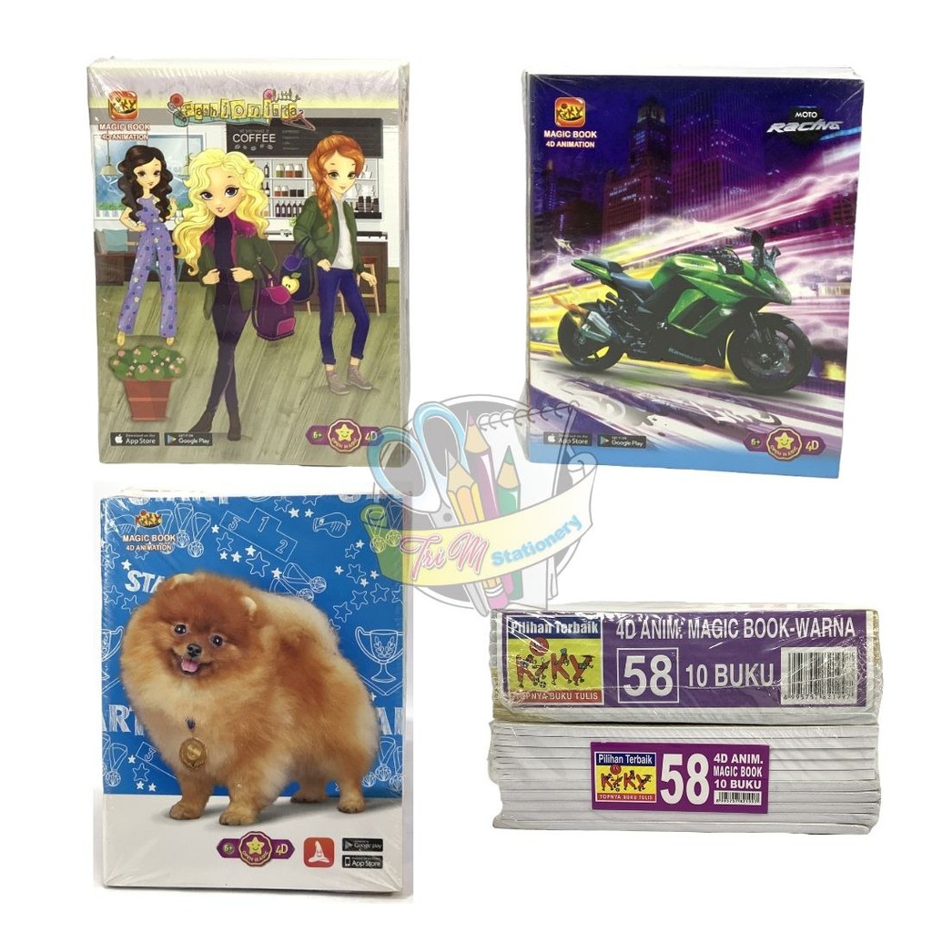 

KIKY Buku 4D Animasi Magic Book Warna 58 Lembar