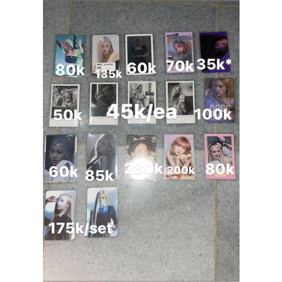 WTS PC ROSE BLACKPINK OFFICIAL THE ALBUM SDIE SUMMER DIARY R CASHBEE HYLT