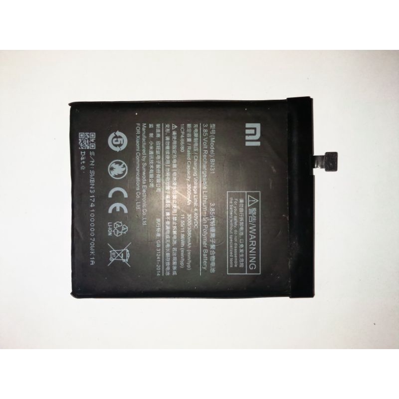 baterai redmi note 5a dan note 5a prime