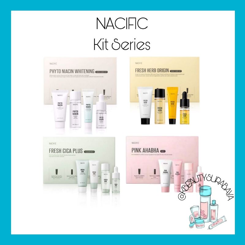 NACIFIC Phyto Niacin Whitening Kit / NACIFIC Fresh Herb Origin Kit / NACIFIC Acne Cica Plus Clear Kit / NACIFIC Pink AHA BHA Kit / NACIFIC Starter Kit