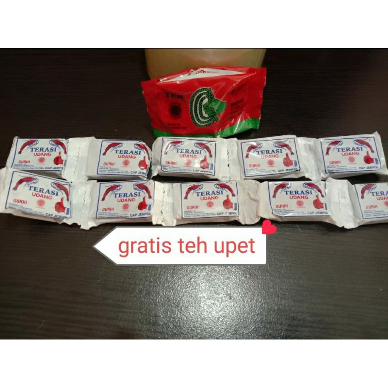 

Terasi Udang Original Cap Jempol Khas Cirebon isi 10 pcs @10gram