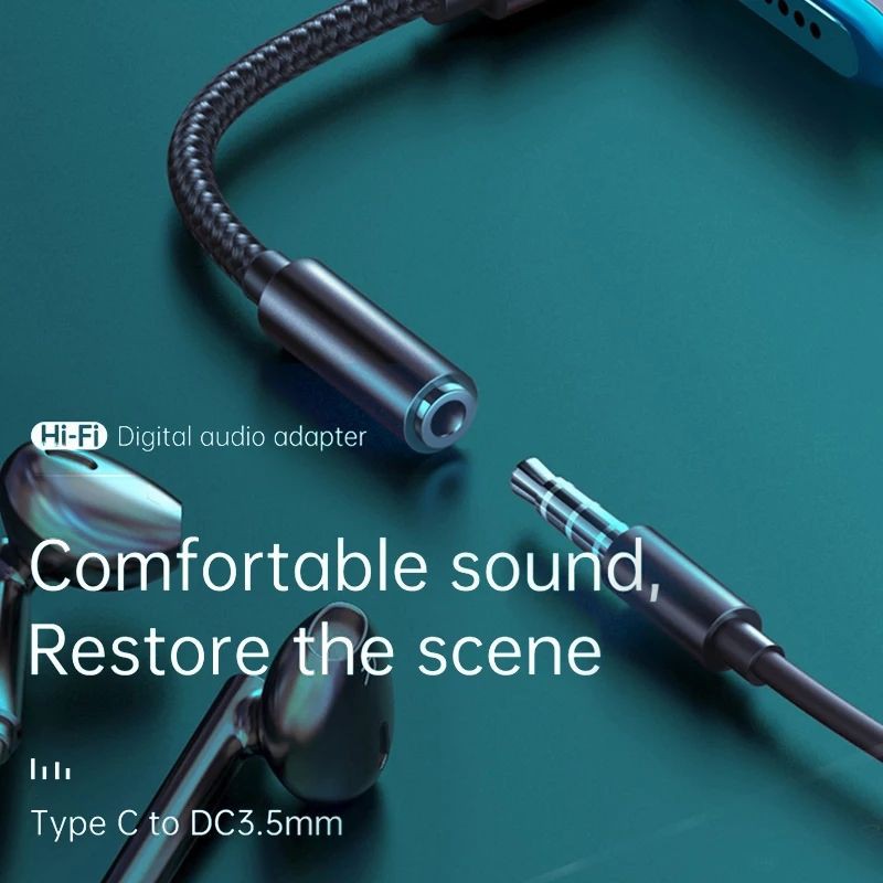 Mcdodo HiFi DAC Audio Converter Cable Type C to Aux 3.5mm Samsung Macbook iPad Pro Huawei Call&amp;Music