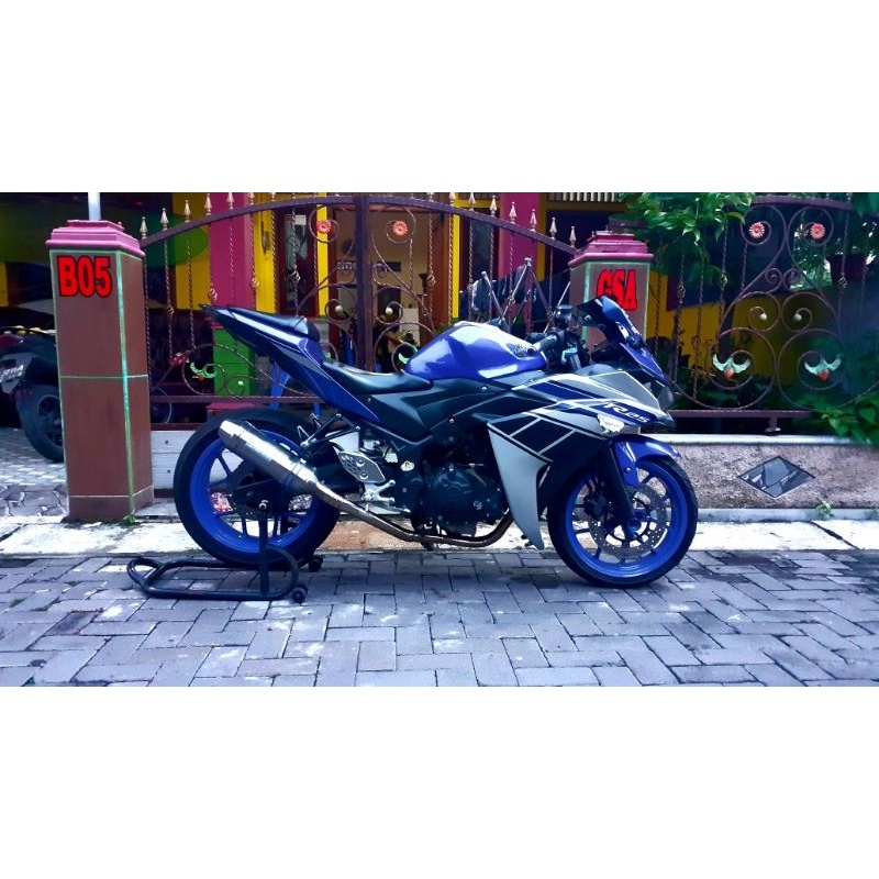 Yamaha MT25 / R25 — Header Inlet 51 mm · Silver — foto 3