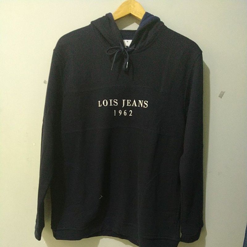 KSLS2121 OB KAOS SWITER HOODIE WARNA NAVY LOIS ORIGINAL