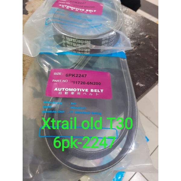 fan v belt Tali kipas 6pk-2247 Nissan Xtrail old T30 6pk2247 gen 1