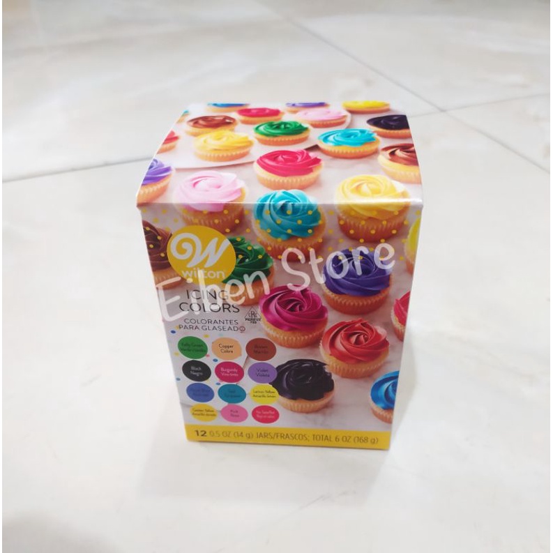 

Wilton Color Kit set-12 x 0,5 oz / Pewarna Wilton set-12