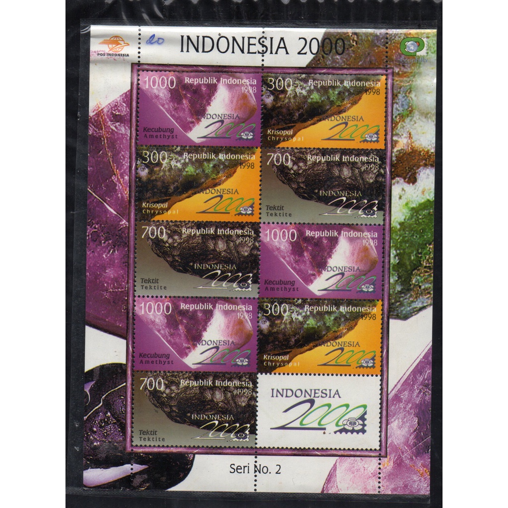 

BL4478 Prangko Indonesia Minisheet Seri Batu Mulia Tahun 2000