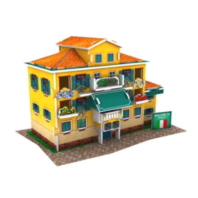 [MURAH] Cubic Fun 3D Puzzle World Style 🇮🇹 Italy Folk House