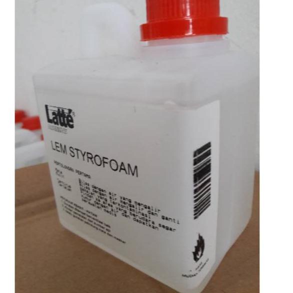 

Kekinian Jual lem styrofoam cair LATTE UNITAC 500 gr untuk gabus prakarya