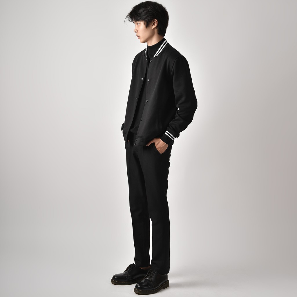 Prepp Studio Ivy Varsity Jacket Black