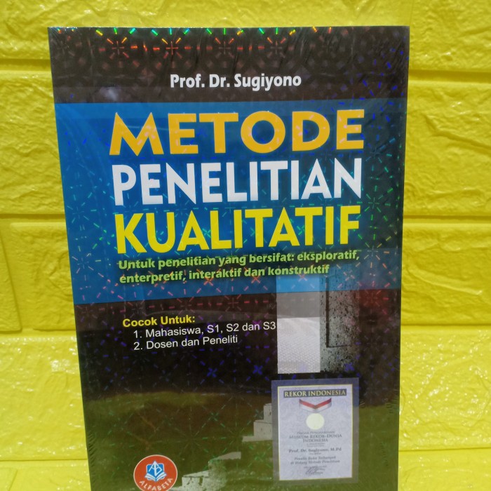 

✨COD✨ METODE PENELITIAN KUALITATIF ( prof sugiono ) buku original