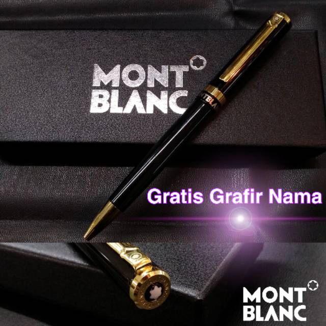 

Mewah dan exclusive pulpen ballpoint Montblanc gratis Grafir Nama