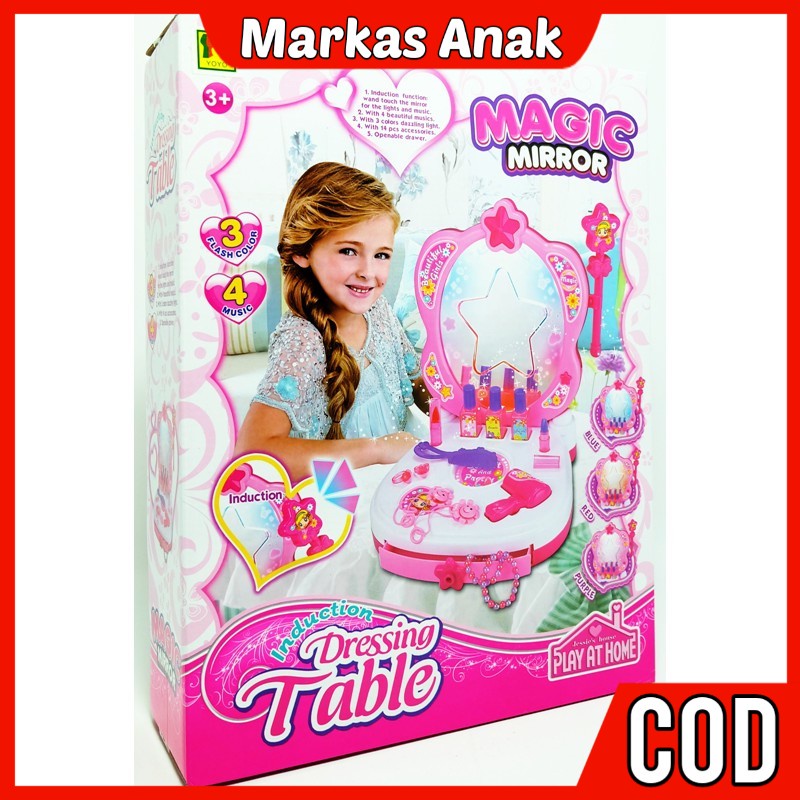 Mainan Anak Anak Umur 3 4 5 6 Tahun Rumah Alatke upkeUp mekap Dandan Dandanan salon salonan Kosmetik