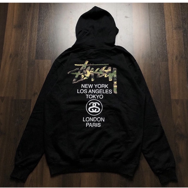 HOODIE STUSSY TEKS CAMO SAMPING FULL TAG NEW & ORIGINAL