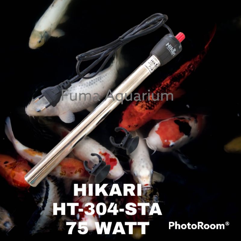 Heater HIKARI HK-HT-304-STA 75 Watt Pemanas Penghangat Air Aquarium Otomatis