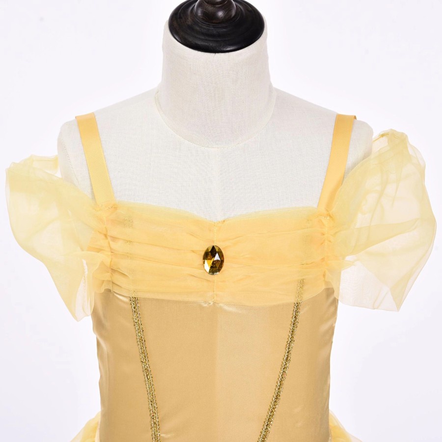 Princess Belle Costume Beauty and the Beast Kostum Halloween Cosplay