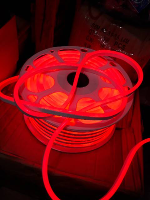 Lampu neon flex led selang flexible sign strip pleksibel meteran