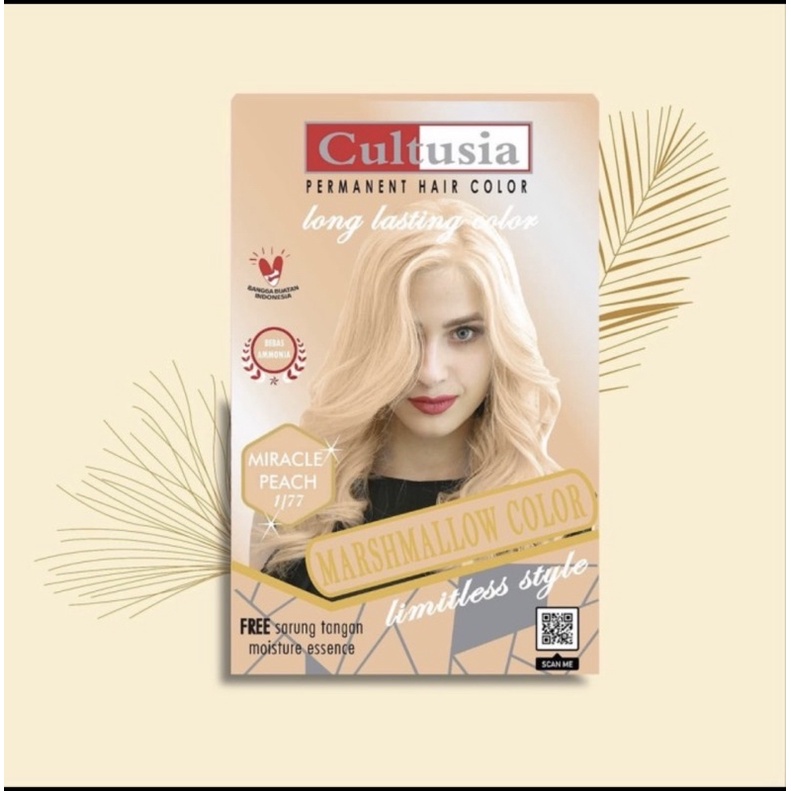 CULTUSIA Marshmallow Color 30 ml Cat Rambut Pewarna Rambut Keren