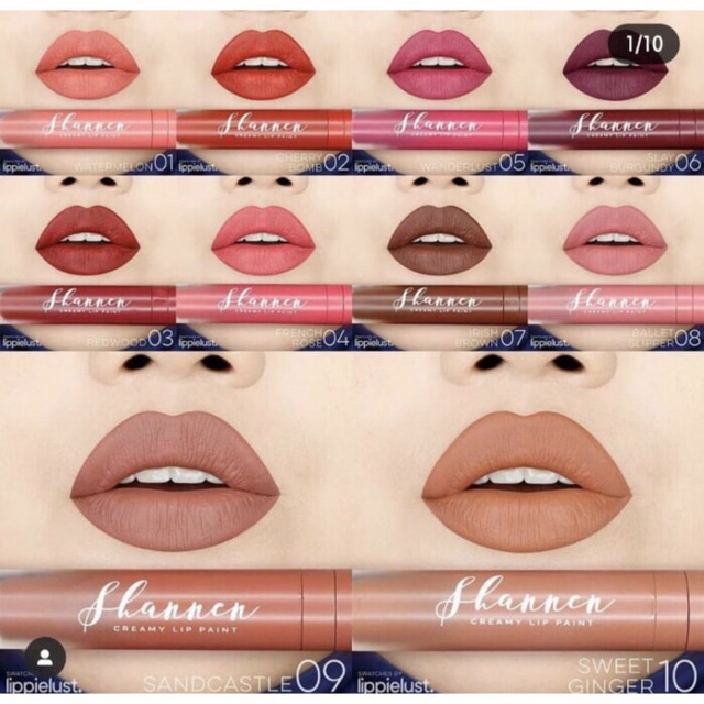 SHANNEN LIPSTICK ORIGINAL - Shannen Creamy Lip paint shannen lip matte shannen lip cream