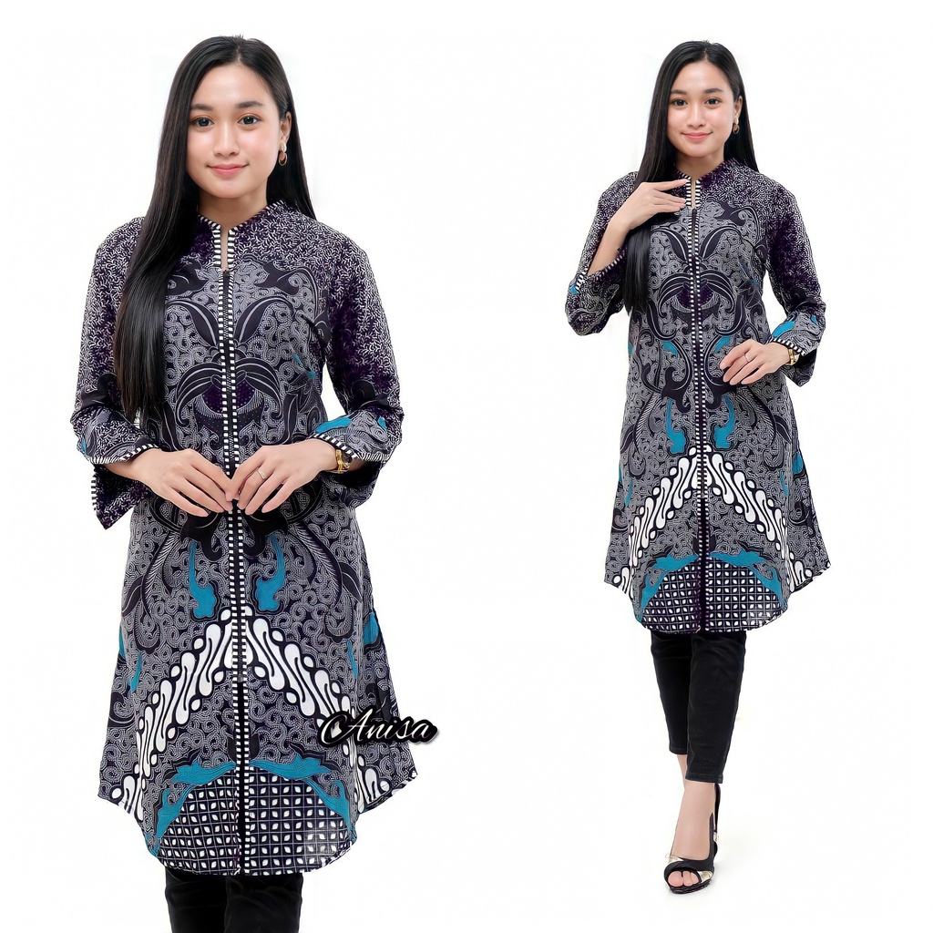 Maura Couple - Sania Ruffle Batik Couple Ori Ndoro Jowi Garansi Termurah Shopee - BATIK MODERN SOLO-TN.Zip Semarangan