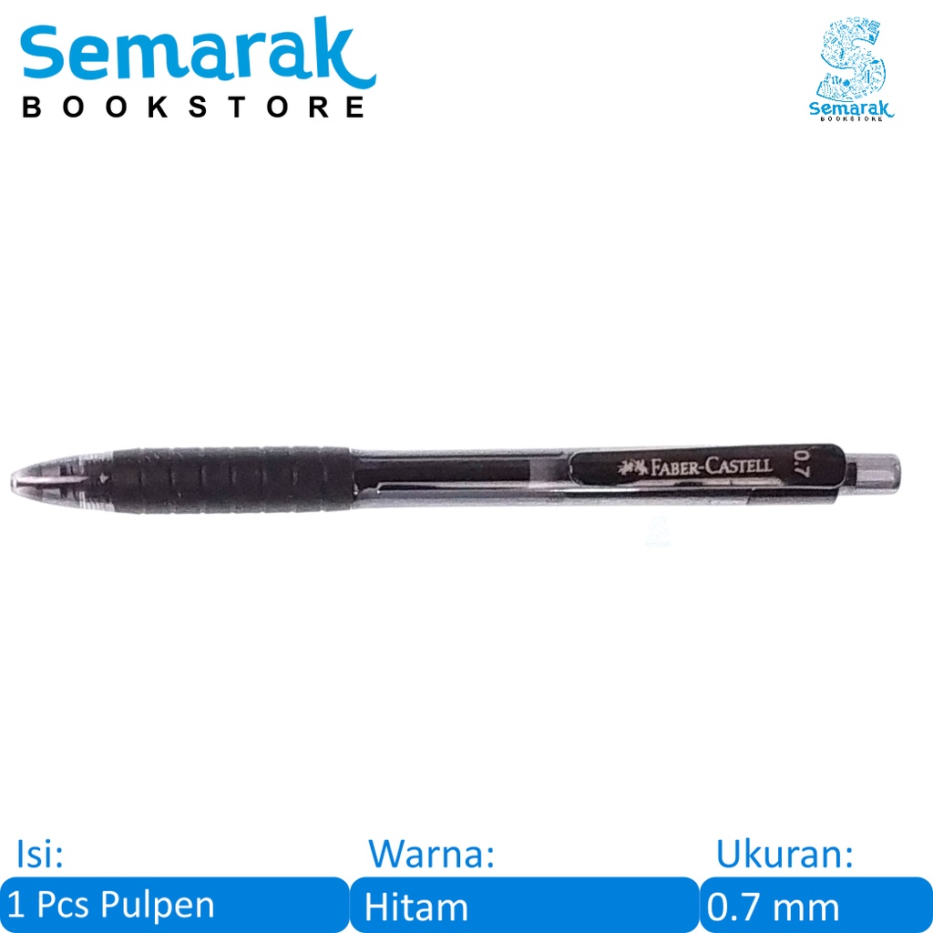 

Faber Castell Fast Gel Z Ballpoint Pulpen Cetek 0.7 - Hitam