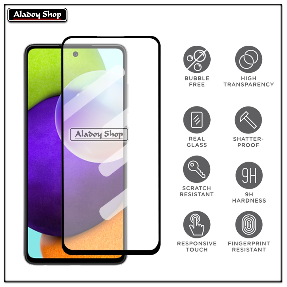 Case SAMSUNG A52 Armor Fushion Transparent Casing + Tempered Glass Full Layar dan Skin Carbon