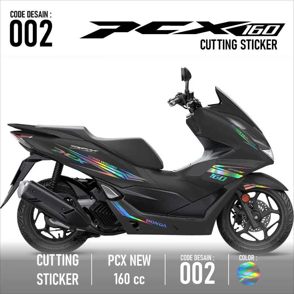 RS Cutting Sticker PCX 160-Aksesoris Motor Stiker Honda PCX 160 cc Skotlet Sticker Striping Lis Vari
