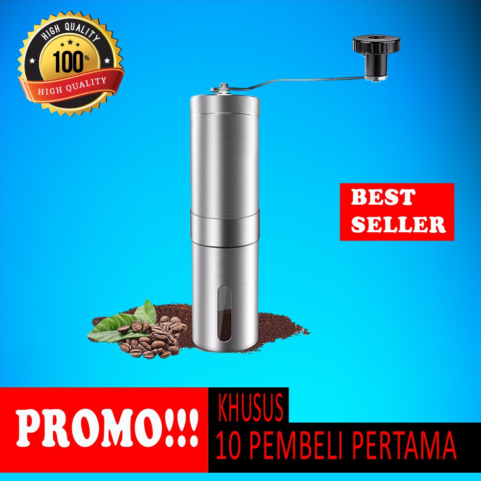 GRINDER Penggiling Kopi Manual Hand Coffee Grinder Alat Penggiling Kopi Manual Brew (Pour Over)