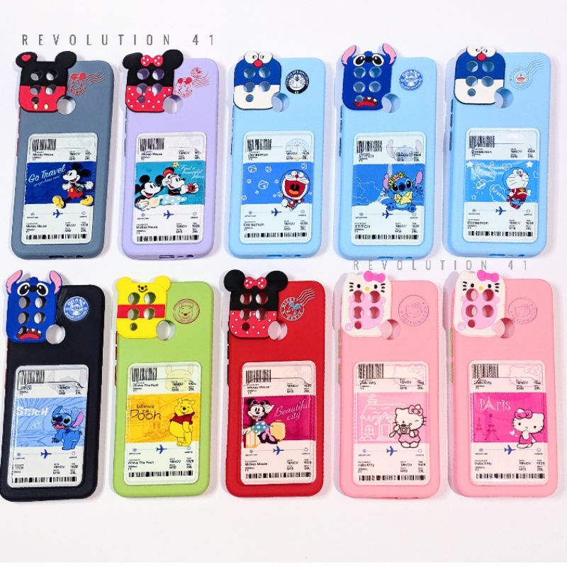 Silikon Hp Realme C12 C15 C25 Karakter Doraemon Hello Kitty Mickey Minnie Mouse Winnie The Pooh Stit