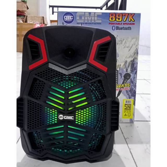 GMC 897K Speaker Portable Bluetooth dengan Woofer 8 Inci