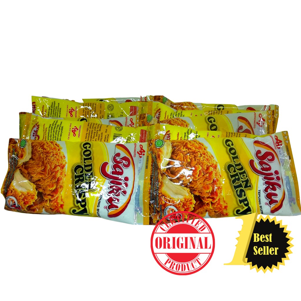

SAJIKU Golden Crispy 80g (1 renteng isi 10 pcs) / Tepung Bumbu Sajiku Golden Crispy 80g 1renteng is 10