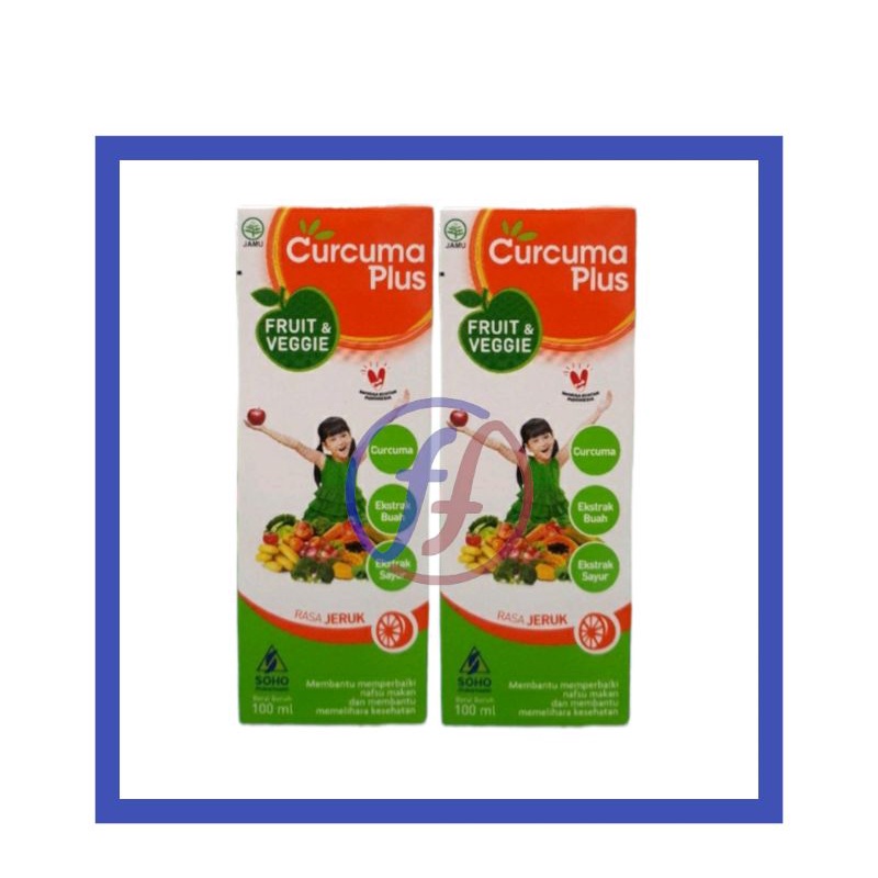 CURCUMA PLUS FRUIT AND VEGGIE JERUK SIRUP 100 ML