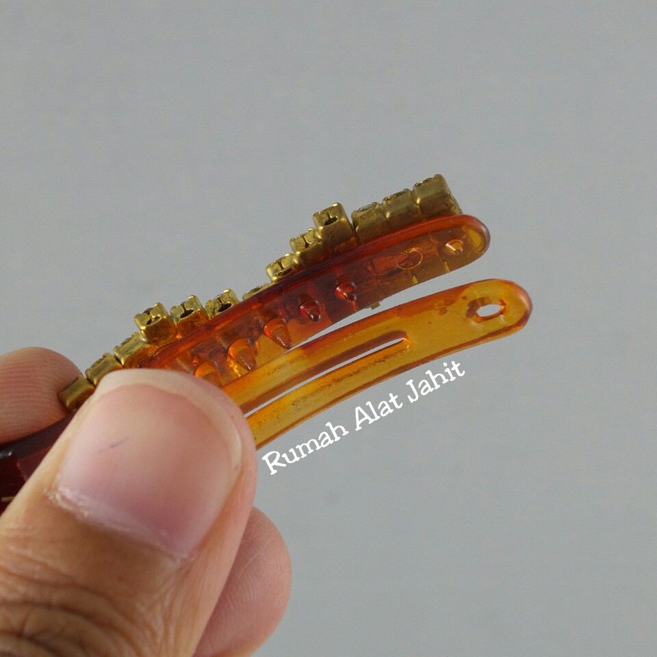 Jepit Rambut / Hair Clip Permata Baris Panah 4.5cm (sepasang)