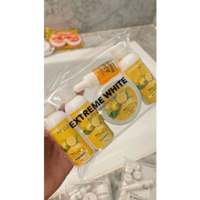 EXTREME WHITE MINIMIZE LULUR VIRAL TIKTOK PAKET SUPERBELLA ORIGINAL PAKET PEMUTIH LARIS LOTION AMPUH