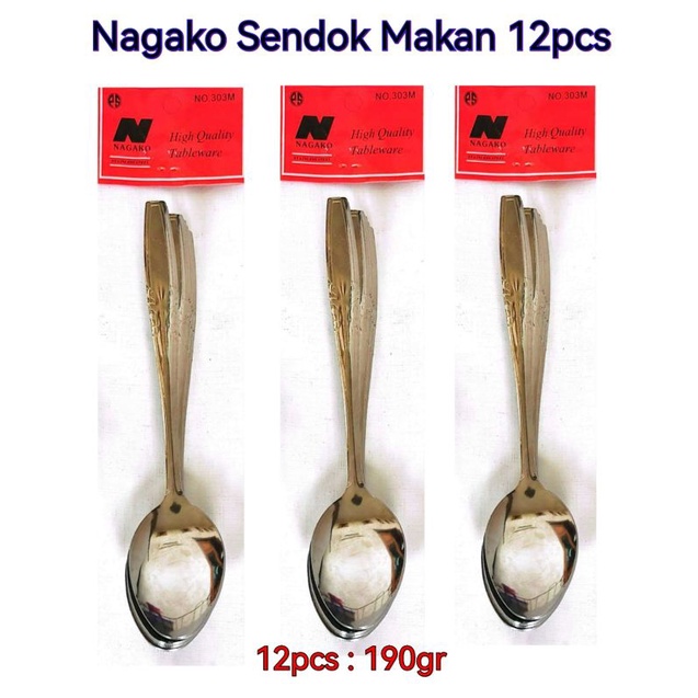 Sinda / Nagako Sendok Garpu Makan 1 lusin dusin 12pcs