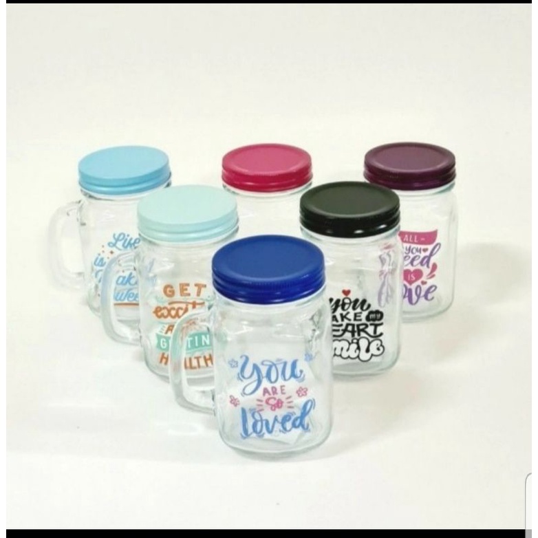 Gelas DrinkJar Kaca Maison 500 ml