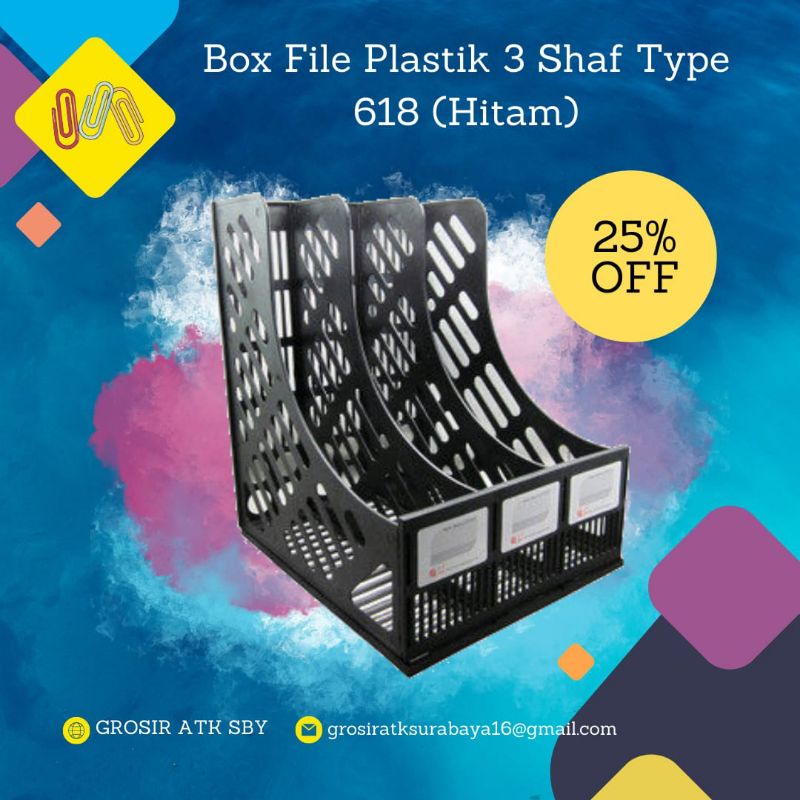 

Box File Plastik 3 Shaf Type 618